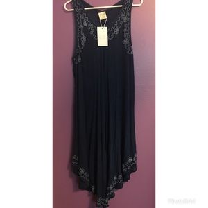 NWT Denim color flowy midi dress